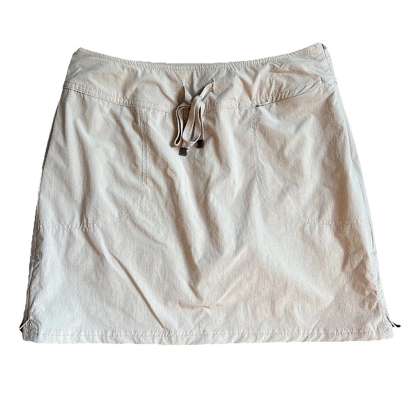 GREEN TEA Womens Light Khaki Athletic Skort Shorts Skirt Size Large - Picture 1 of 6